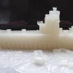 1/450 scale IJN Sendi CL parts printed on Da Vinci Mini