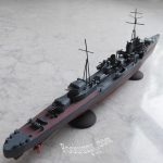 1/450 scale IJN Yugumo destroyer 3D printed Da Vinci mini