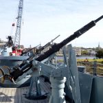 WW2 Battleship USS North Carolina Oerlikon 20 mm Cannon