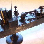 initial assembly German WW1 Torpedo Boat Destroyer V25 3D printed Ender 3 Pro