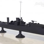 primed German WW1 Torpedo Boat Destroyer V25 3D printed Ender 3 Pro