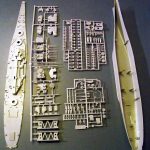 Parts Hasegawa USS Missouri WW2 Battleship 1/450 scale