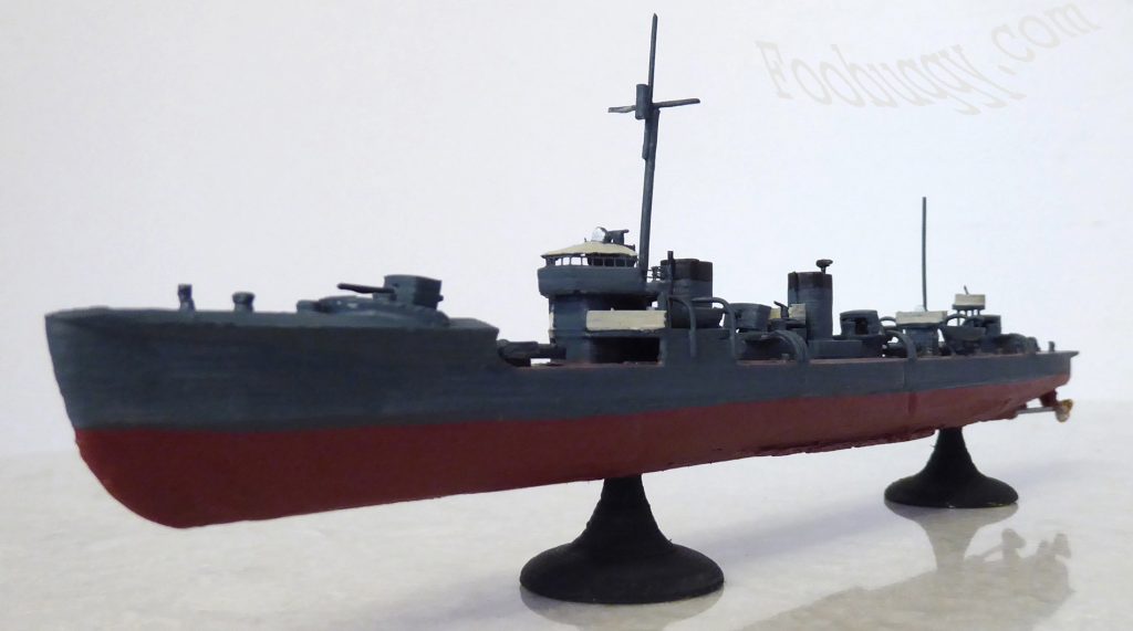 IJN Minekaze WW2 destroyer 1/450 scale 3D printed XYZ Da Vinci Mini