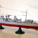 USS Clemson WW1 and WW2 destroyer 1/450 scale 3D printed XYZ Da Vinci Mini