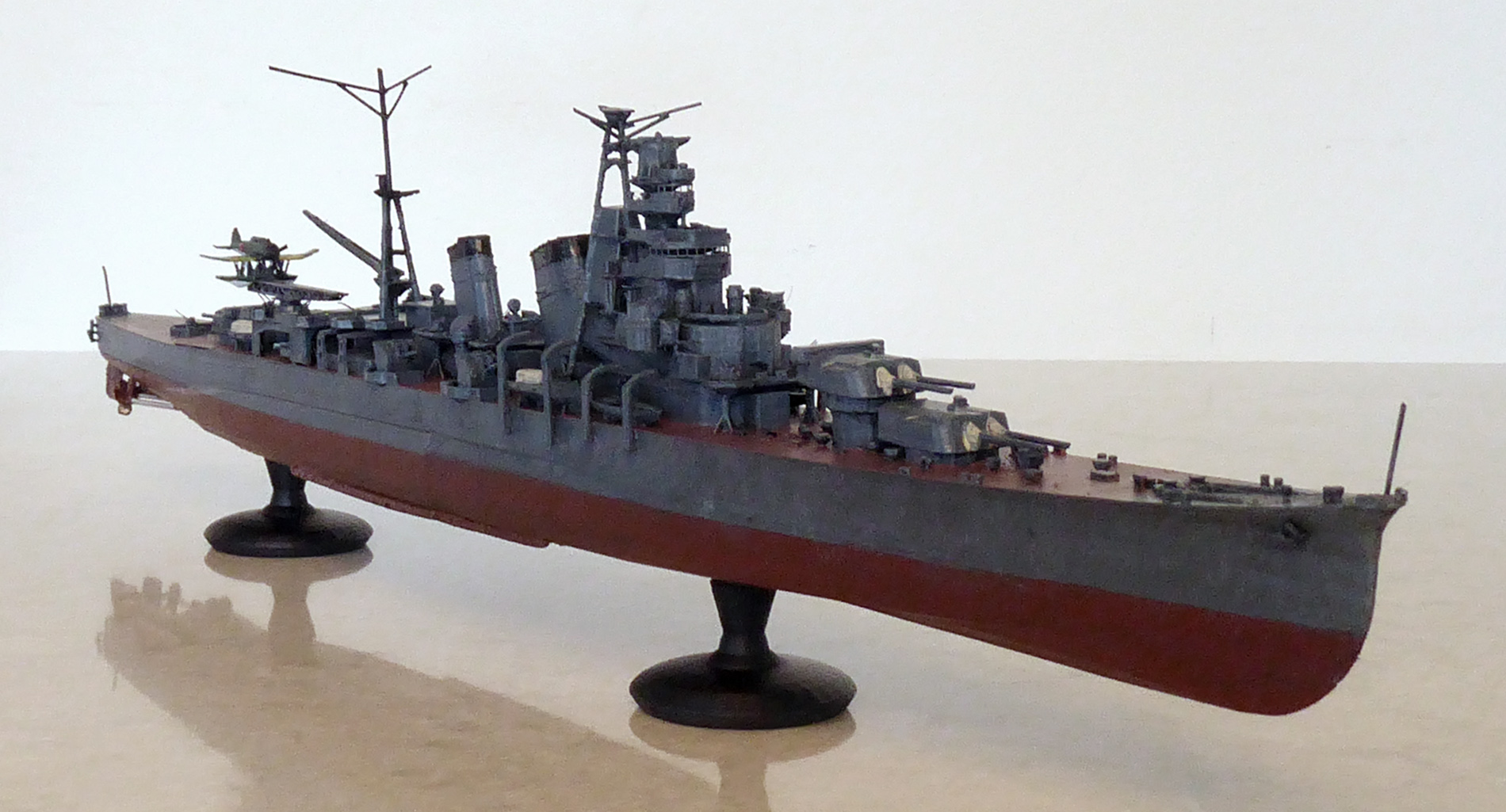 Eaglemoss Warships  1:1100 IJN Aoba-class heavy cruiser Kinugasa 1942 #53 