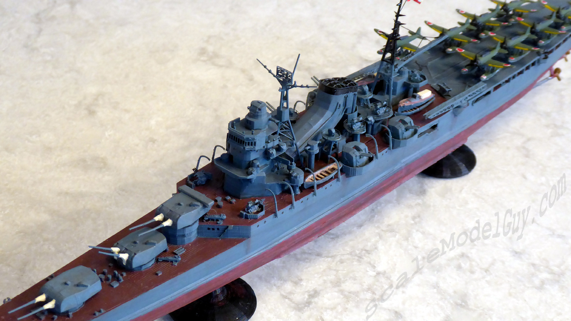 Aircraft Cruiser IJN Mogami 3D printed in 1/450 scale with LD-002r & Ender 3 Pro printers 