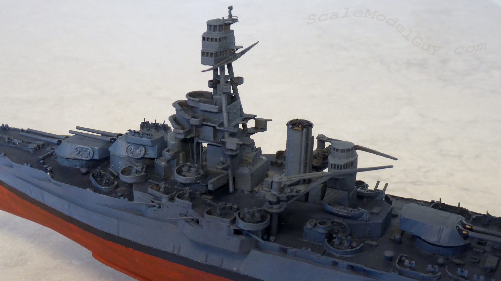 Battleship USS Texas in 1/450 scale LD-002r & Ender 3 Pro 3D printed 