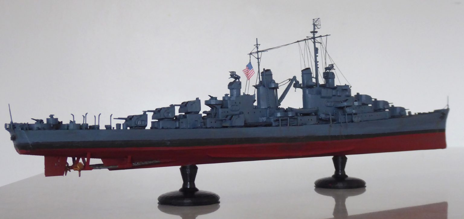 USS Atlanta CL51, LD-002r 3D printed in 1/450 Scale - scaleModelGuy Home