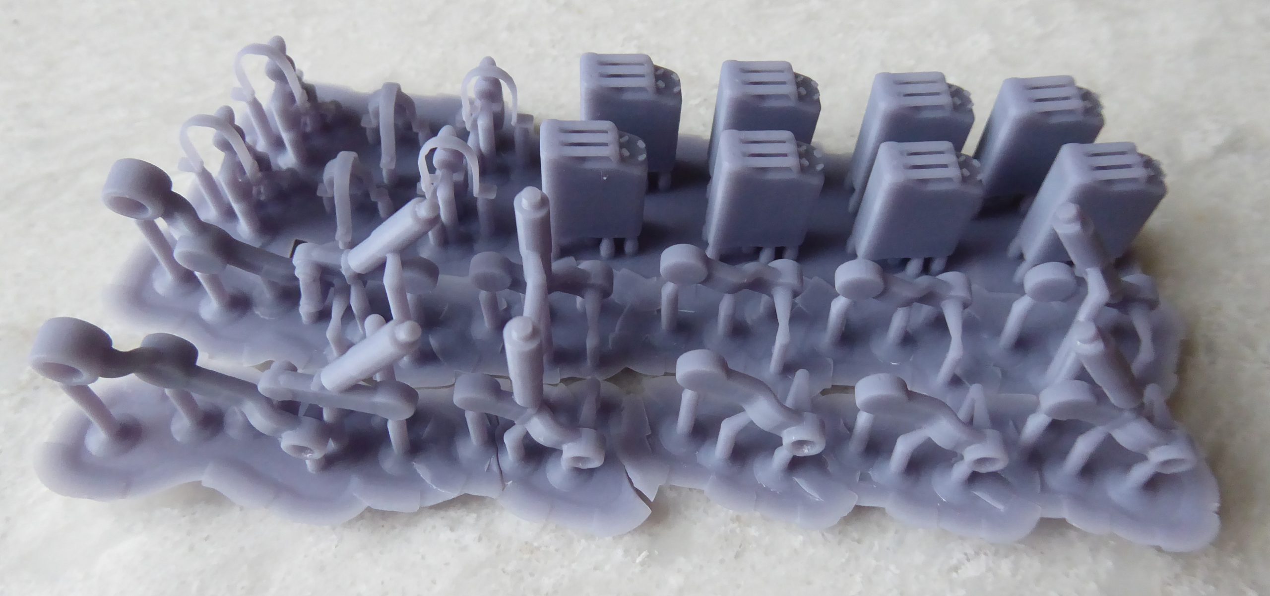 LD-002r printed parts for US Pershing tank