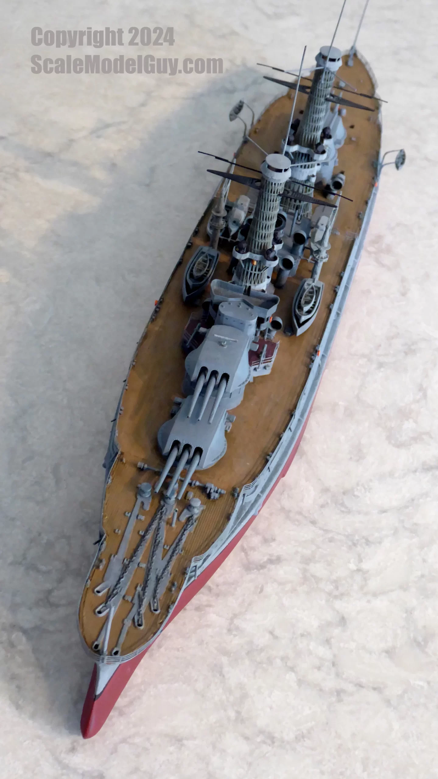 Revell USS Arizona WWI Conversion – scaleModelGuy Home