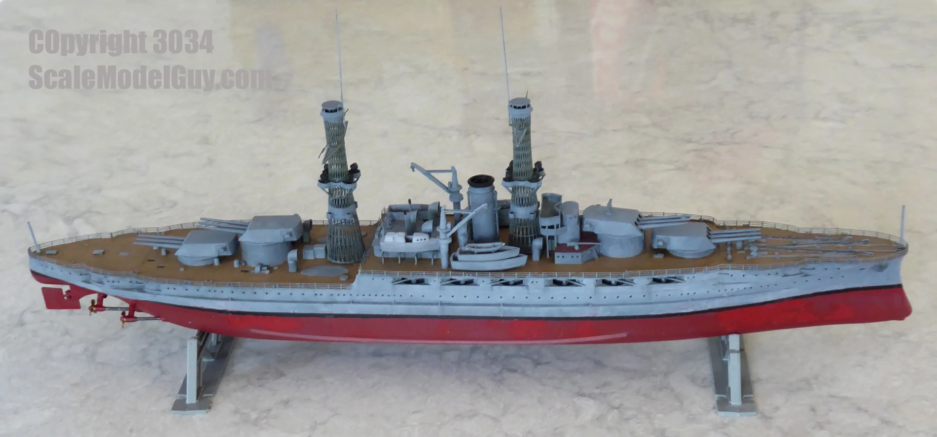 Revell USS Arizona WWI Conversion – scaleModelGuy Home